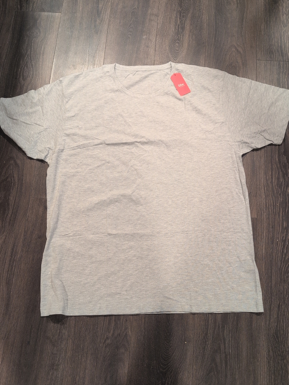 NWT Halifax 22oz Plus Size 6X Gray Short Sleeve Cotton Blend T-Shirt Crew Neck
